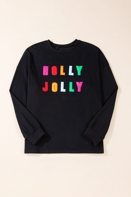Black Holly Jolly Sweatshirt