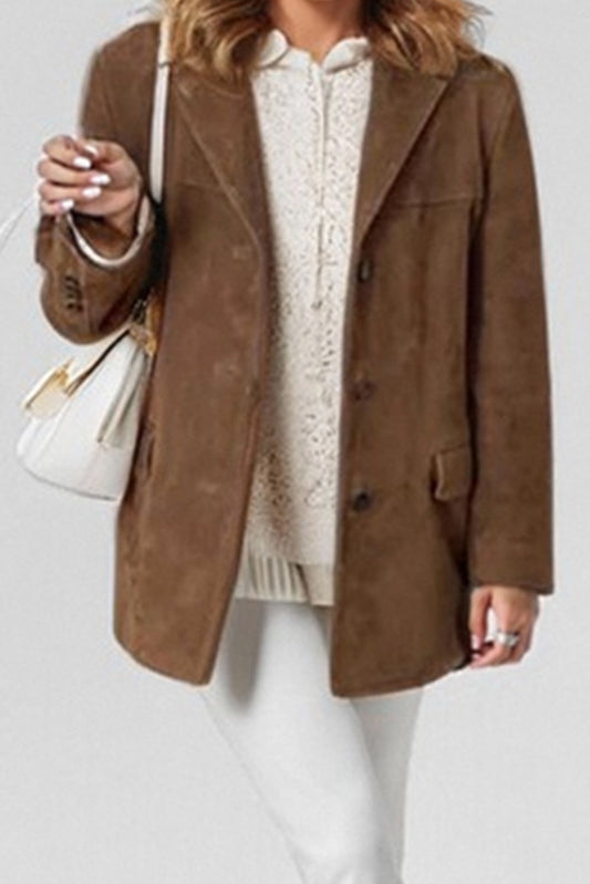 Vintage Coffee Suit Jacket