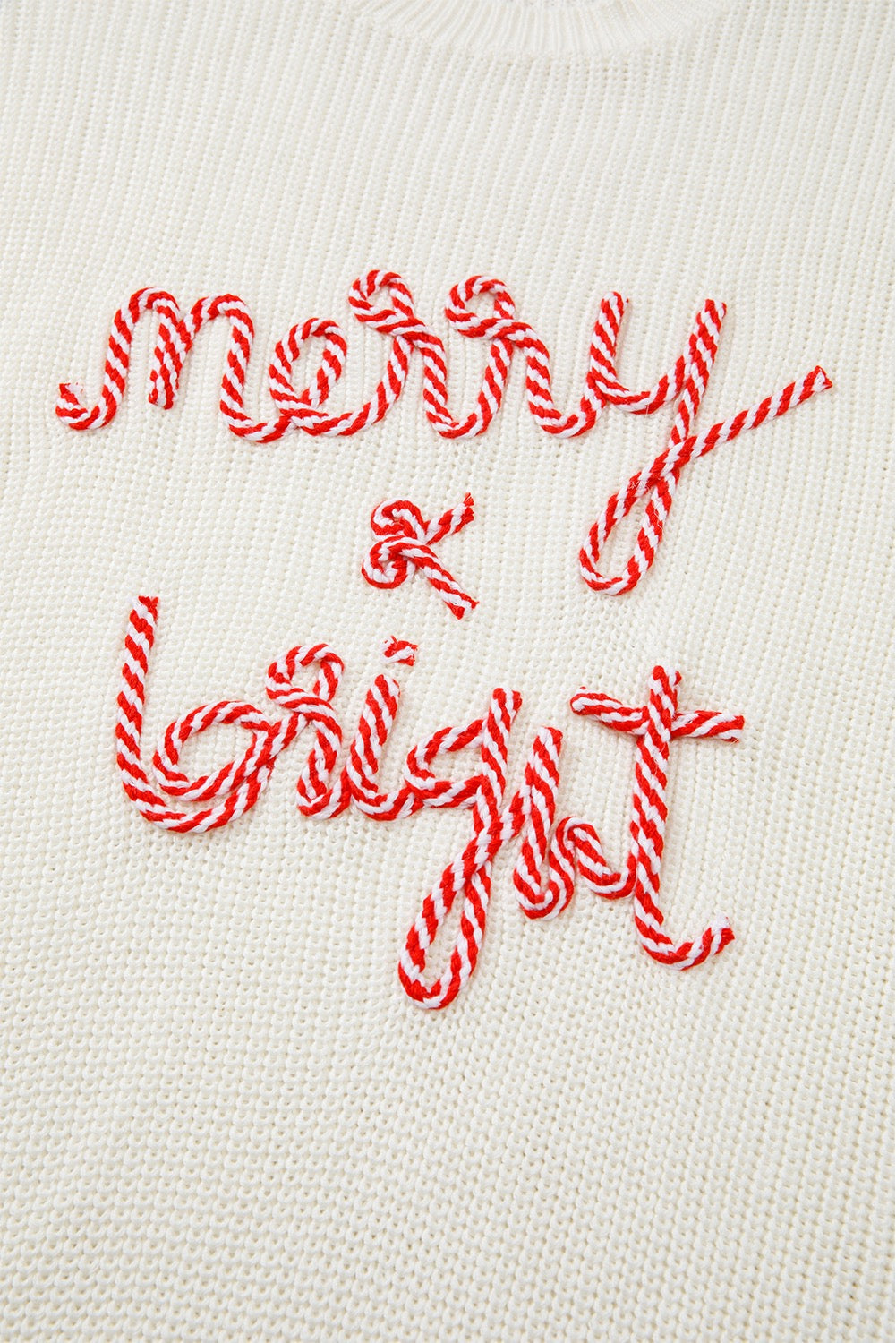White Merry and Bright Sweater