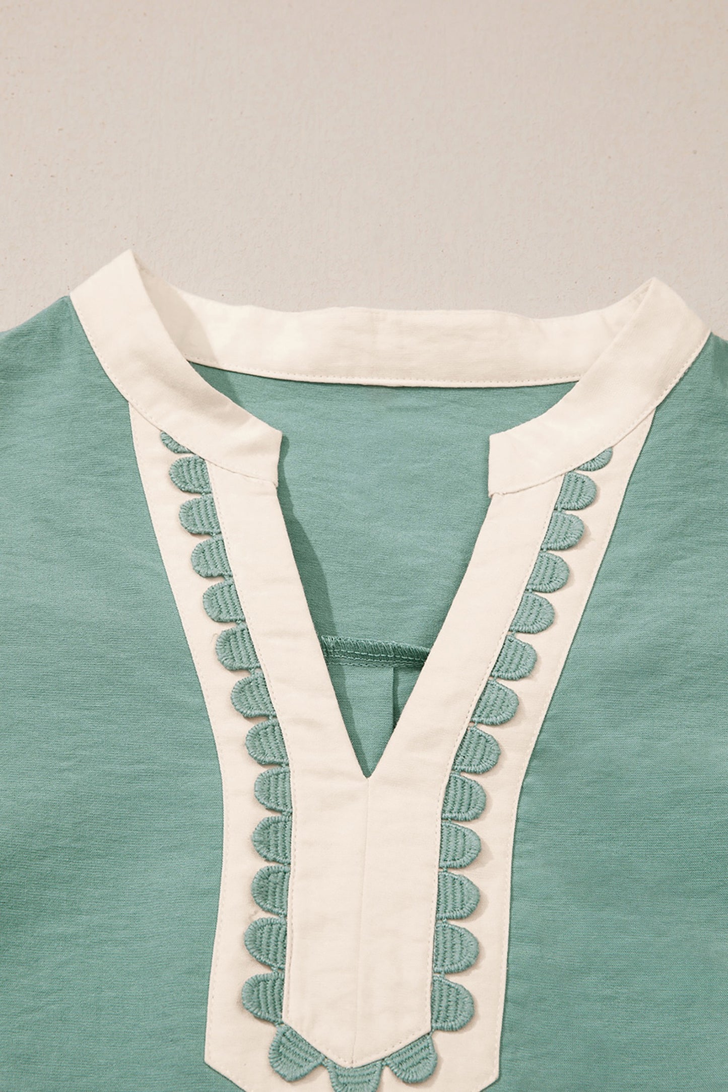 Green Scallop Dress