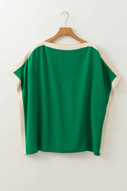 Oversized Tunic Blouse, Green