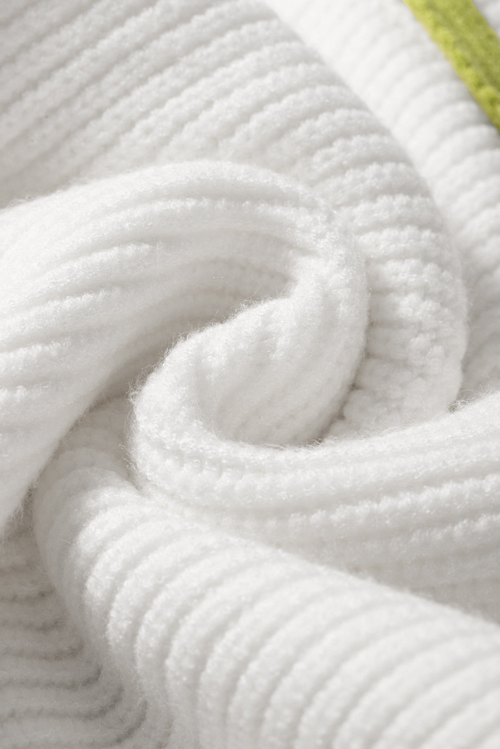 White Quarter Zip Sweater