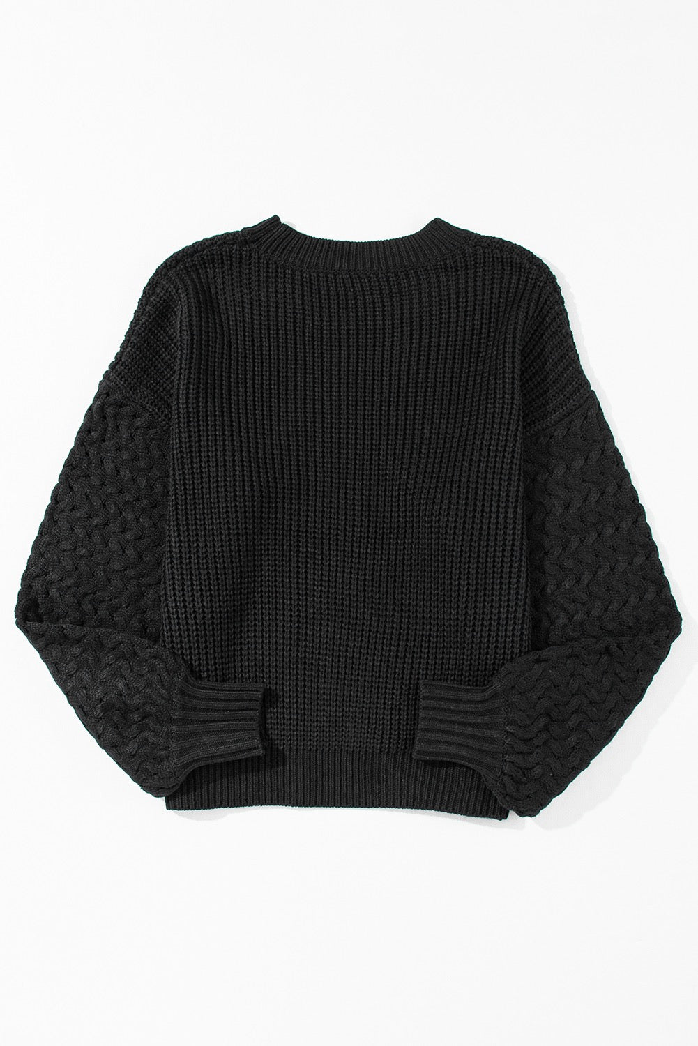Black Cable Knit Sweater