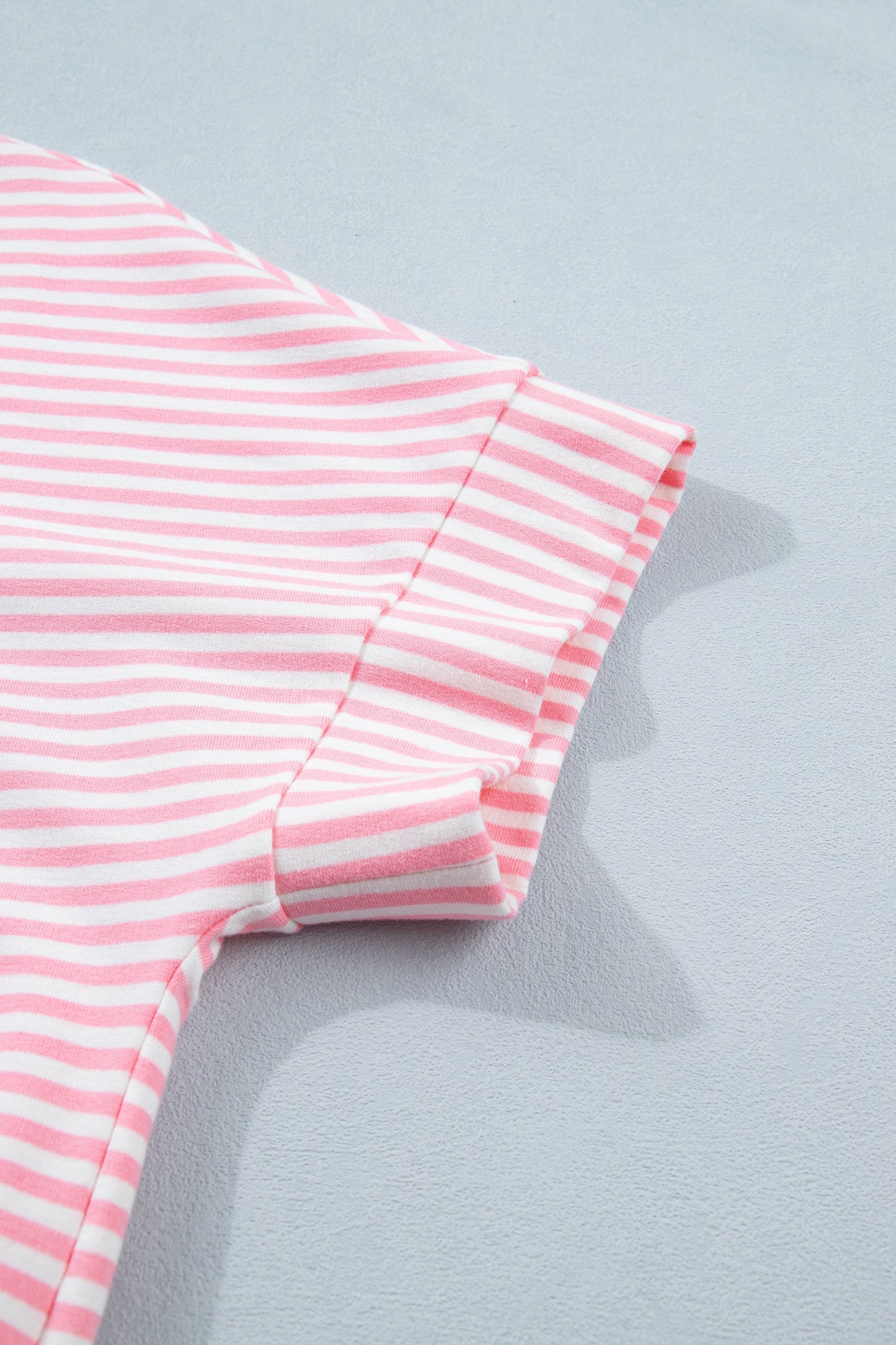Pink Stripe Shorts Set