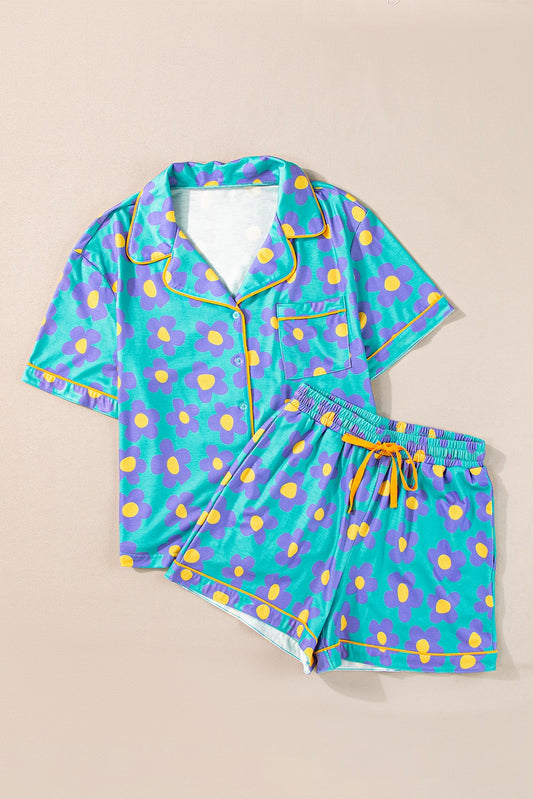 Flower Print PJ Set