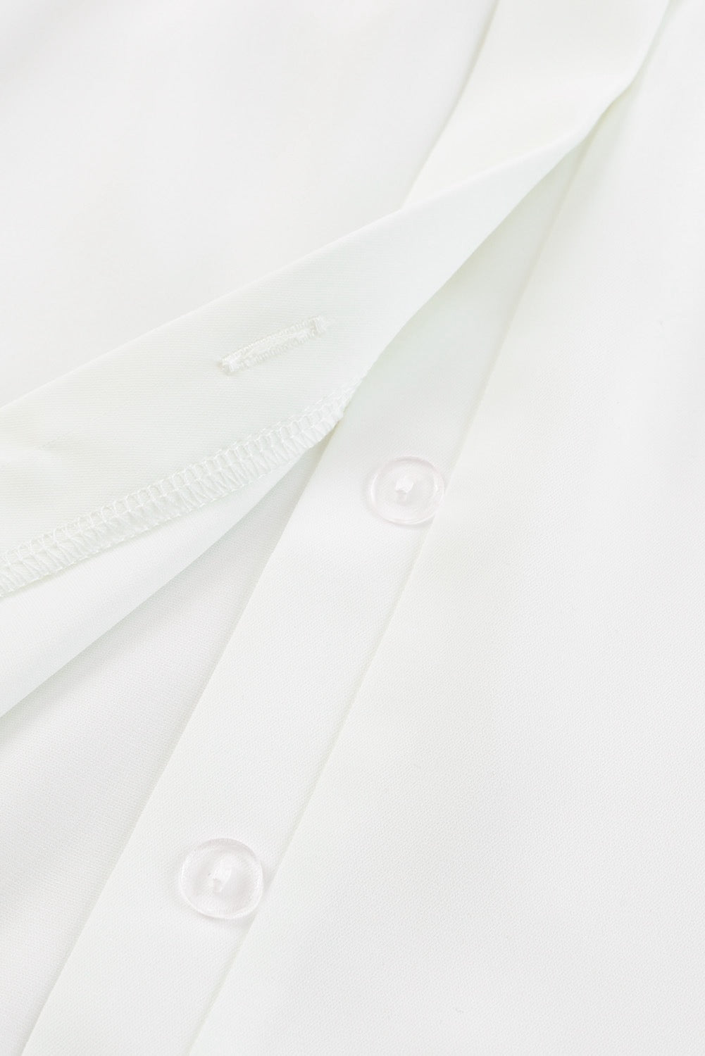 White Gathered Blouse