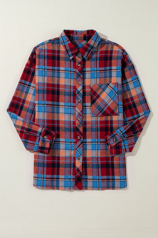 Vintage Red Plaid Shirt