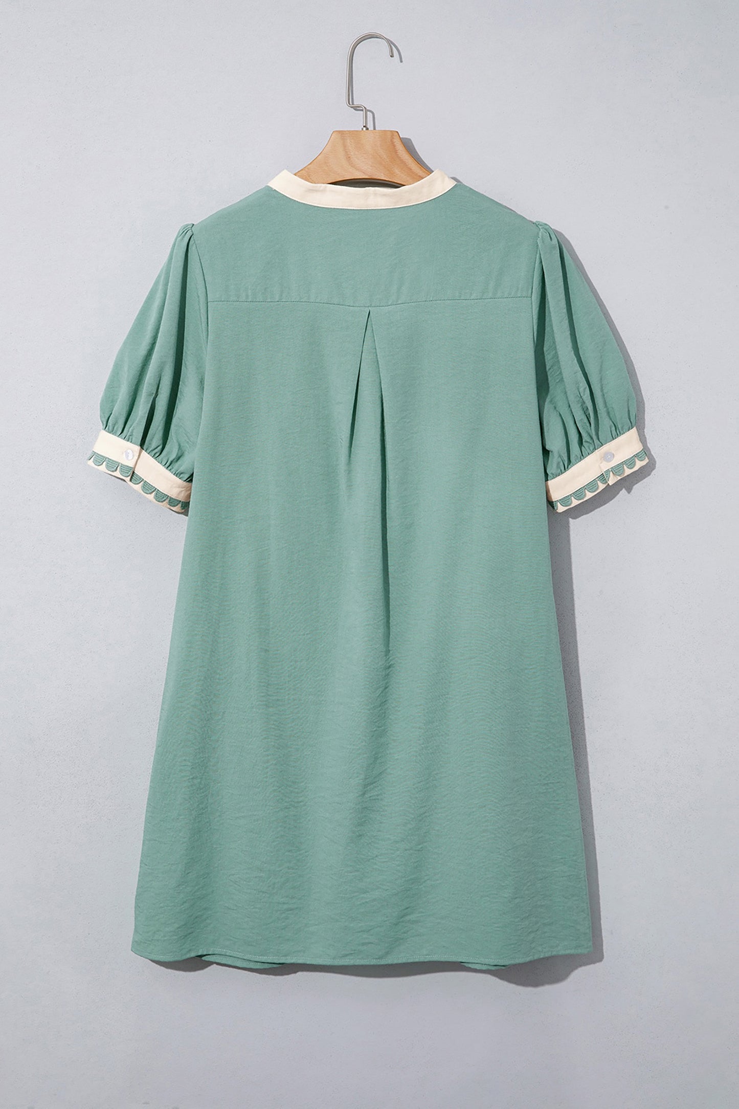 Green Scallop Dress