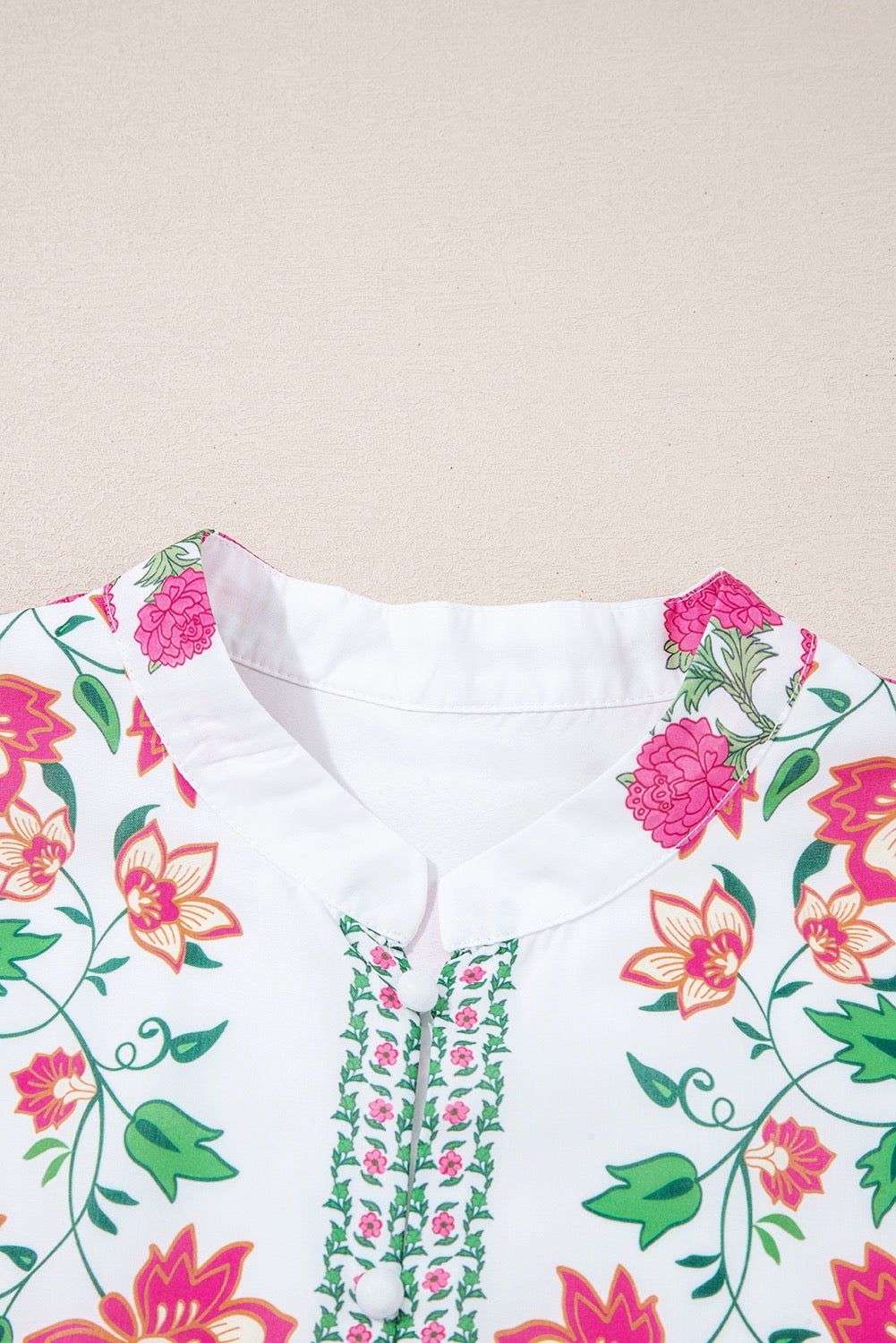 White Floral Loose Tiered Maxi Dress