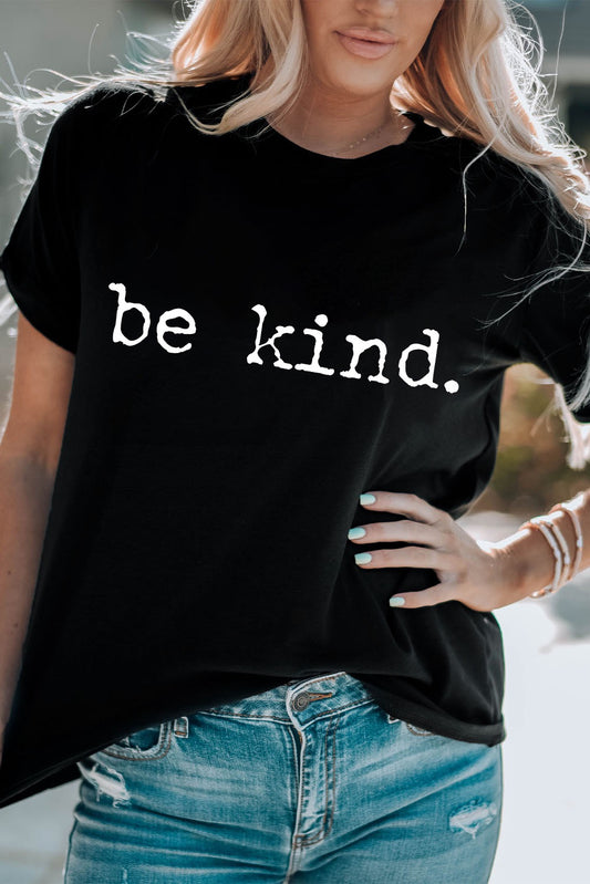 Be Kind Black Graphic Tee