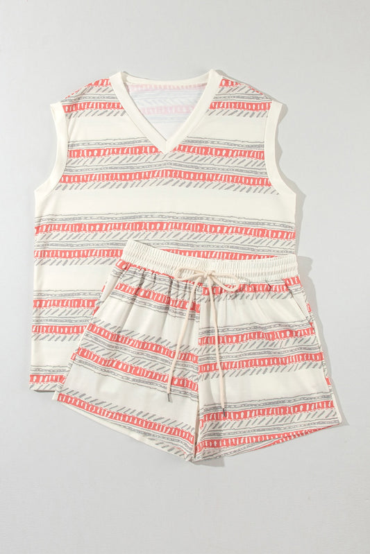 Western Stripe Two Piece Set