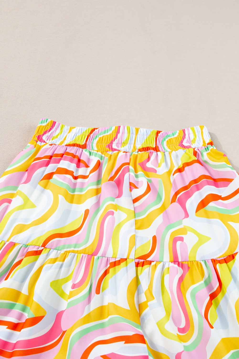 Abstract Print Maxi Skirt
