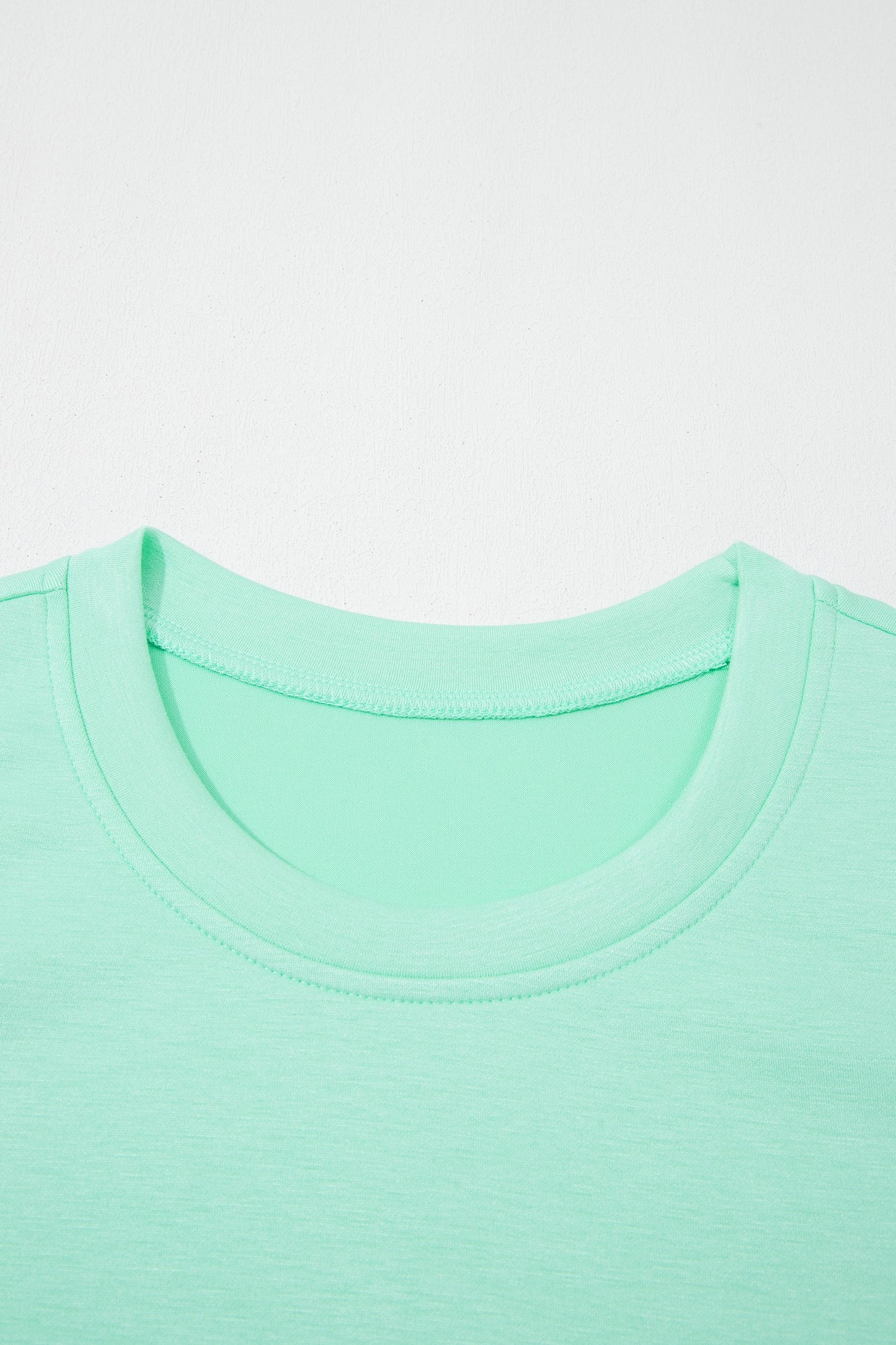 Jade Drawstring Elastic Waistband Solid Color Two Piece Casual
