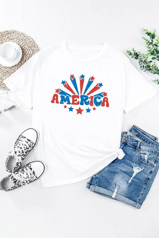 America Round Neck Tee