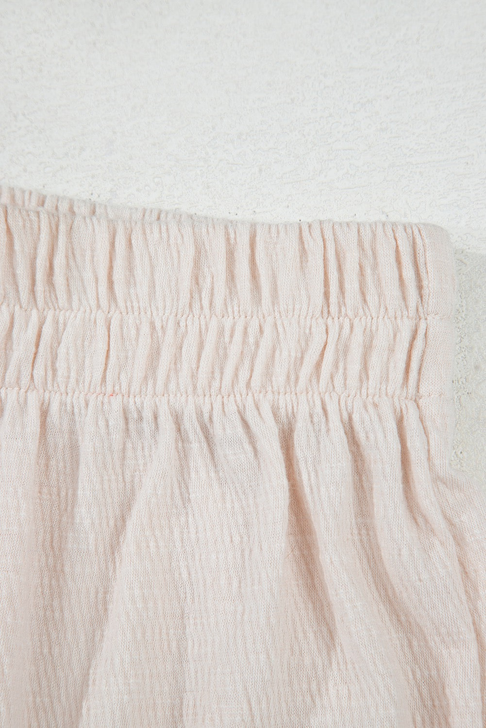 Apricot Buttoned V Neck Tank Top and Wide Leg Pants Set