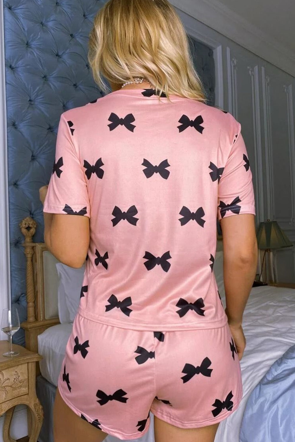 Pink Bow Lounge Set