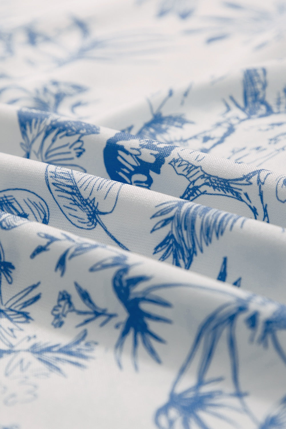 Blue Floral Shorts Pajama Set