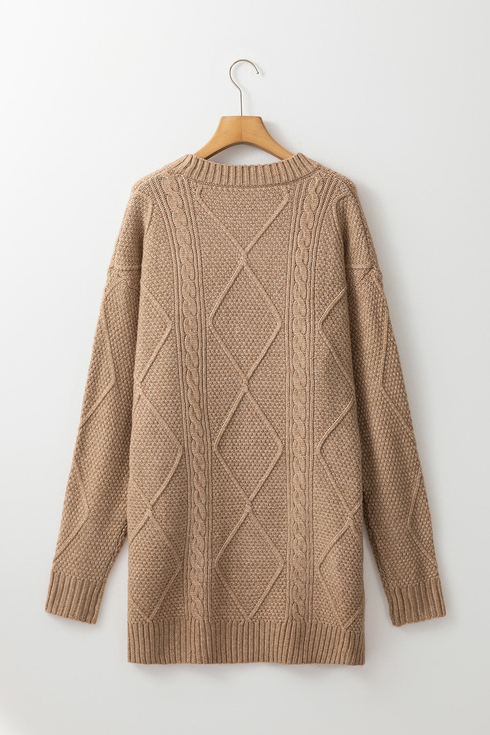 Beige Colored Sweater Dress