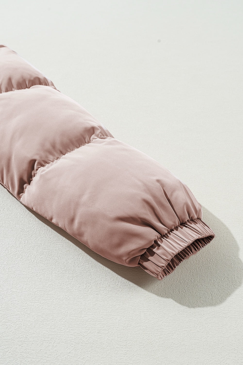 Apricot Quilted Puffer Jacket