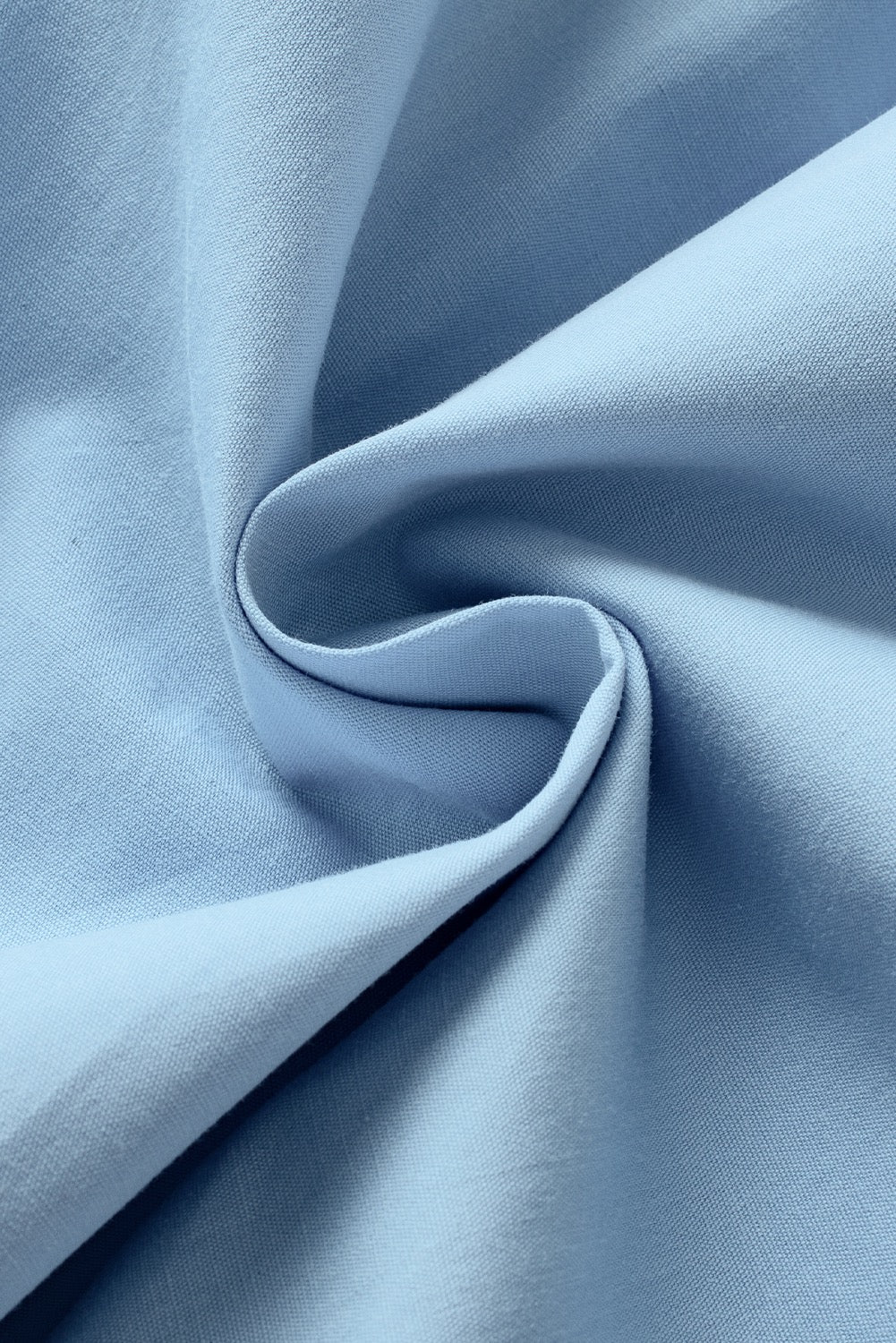 Blue Ruffle Sleeve Blouse