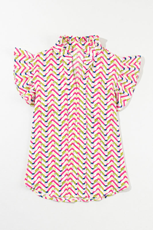 Chevron Print Blouse