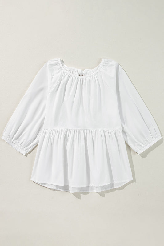 Back Bow Detail White Top