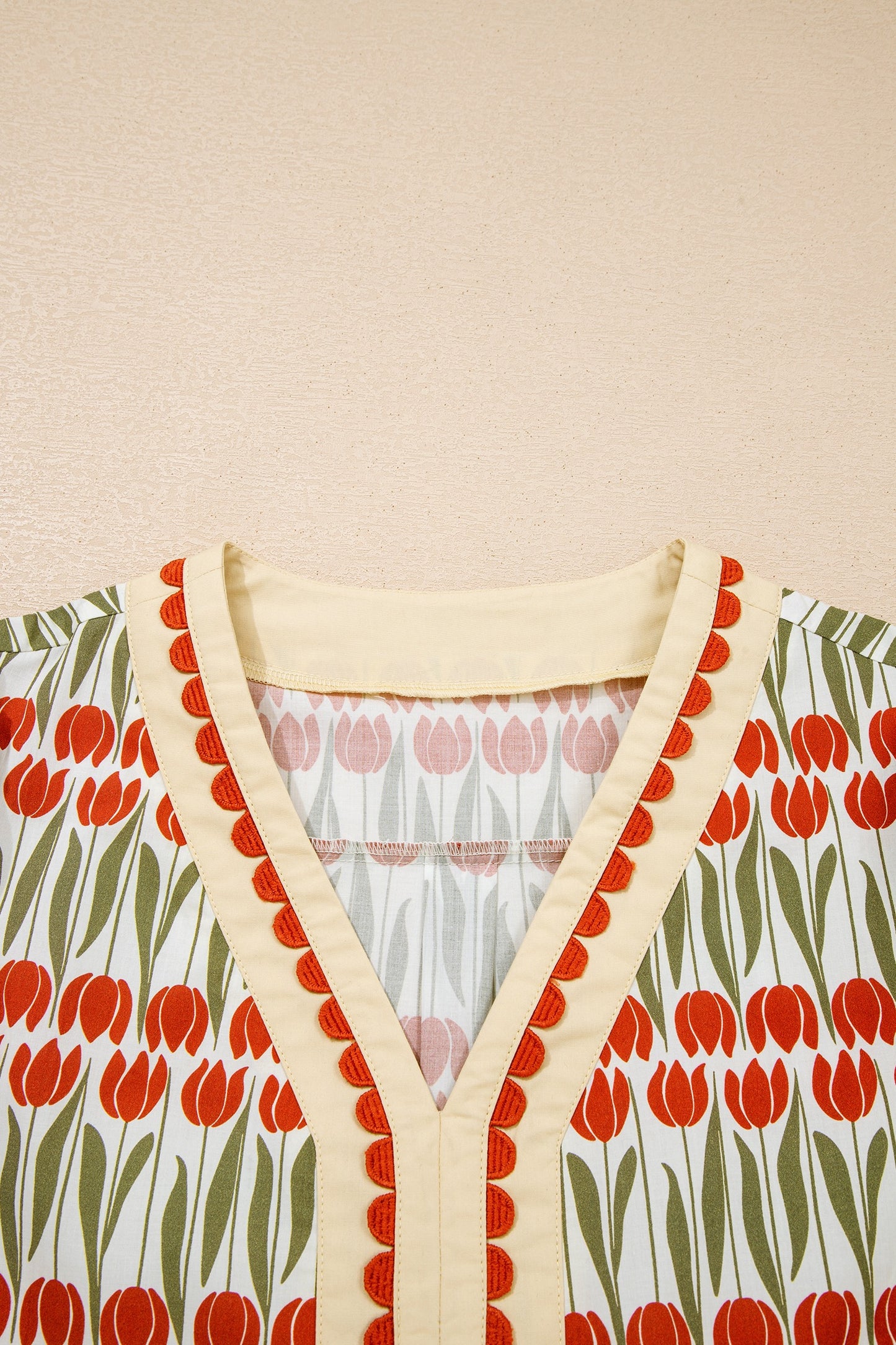 White Tulip Floral Print Puff Sleeve Dress