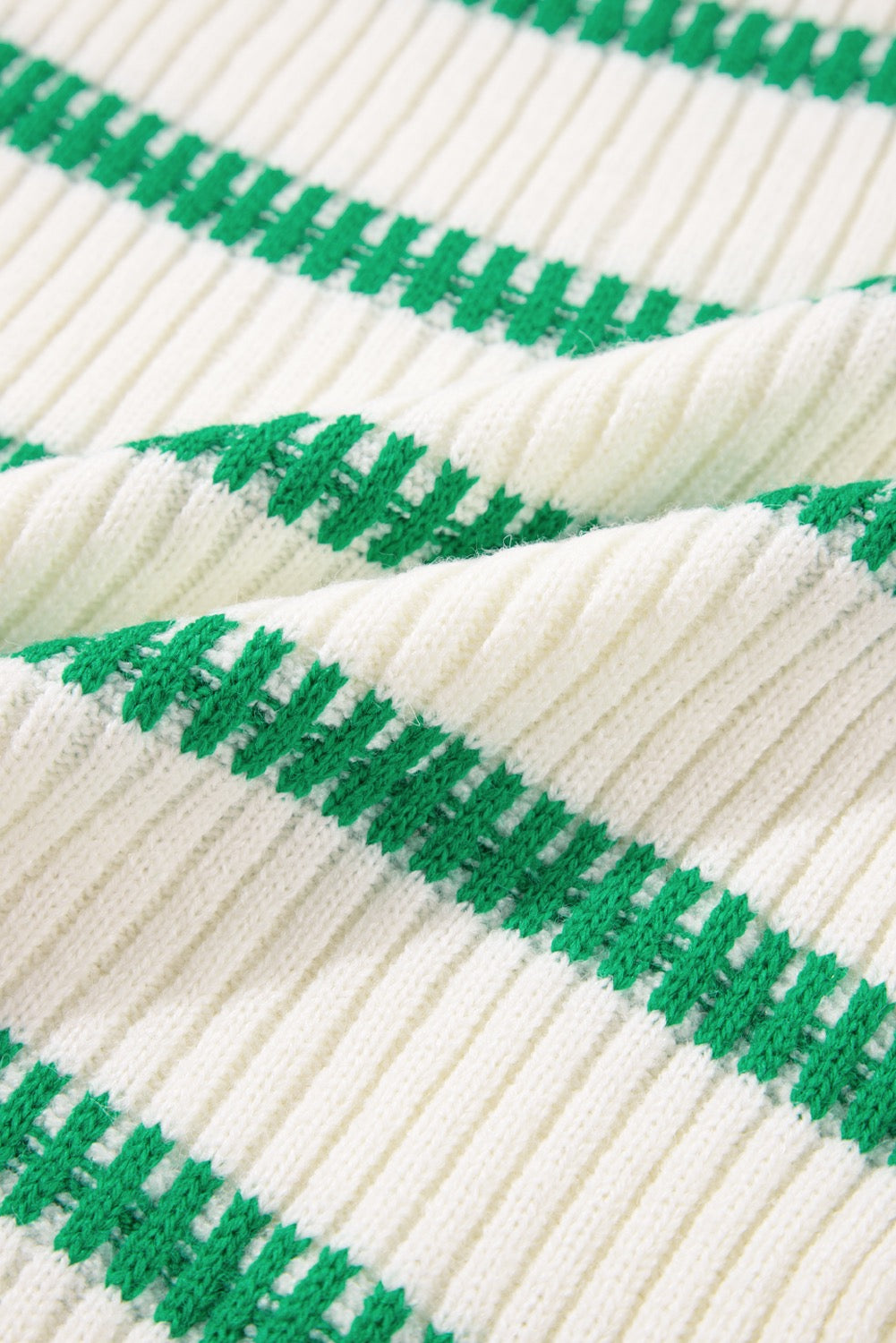 Green Striped Sweater Vest