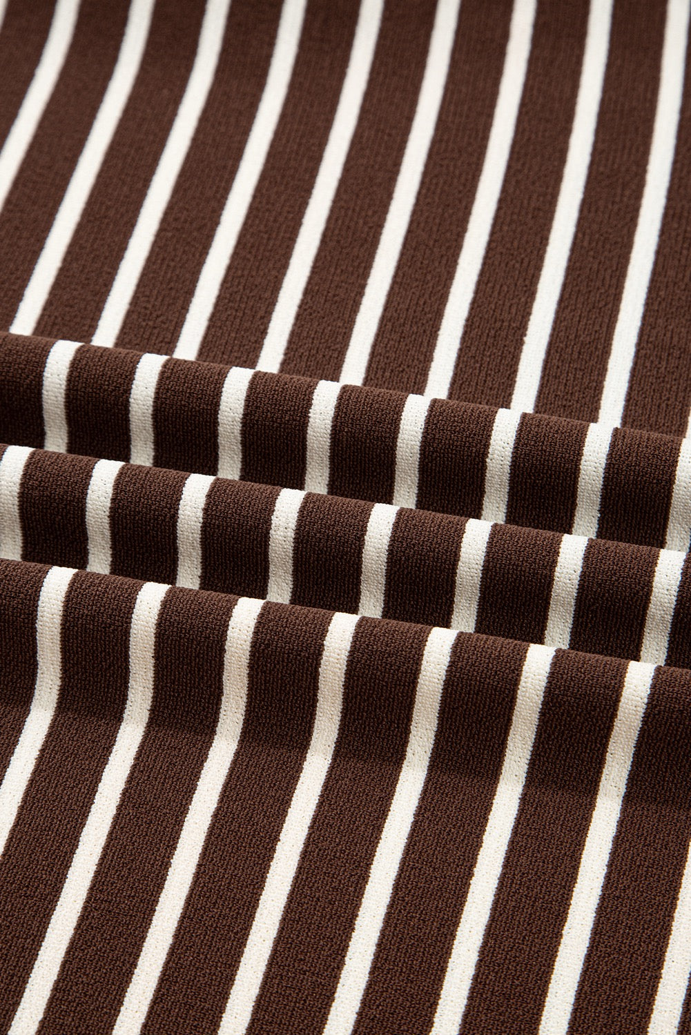 Brown Stripe Long Sleeve Tee