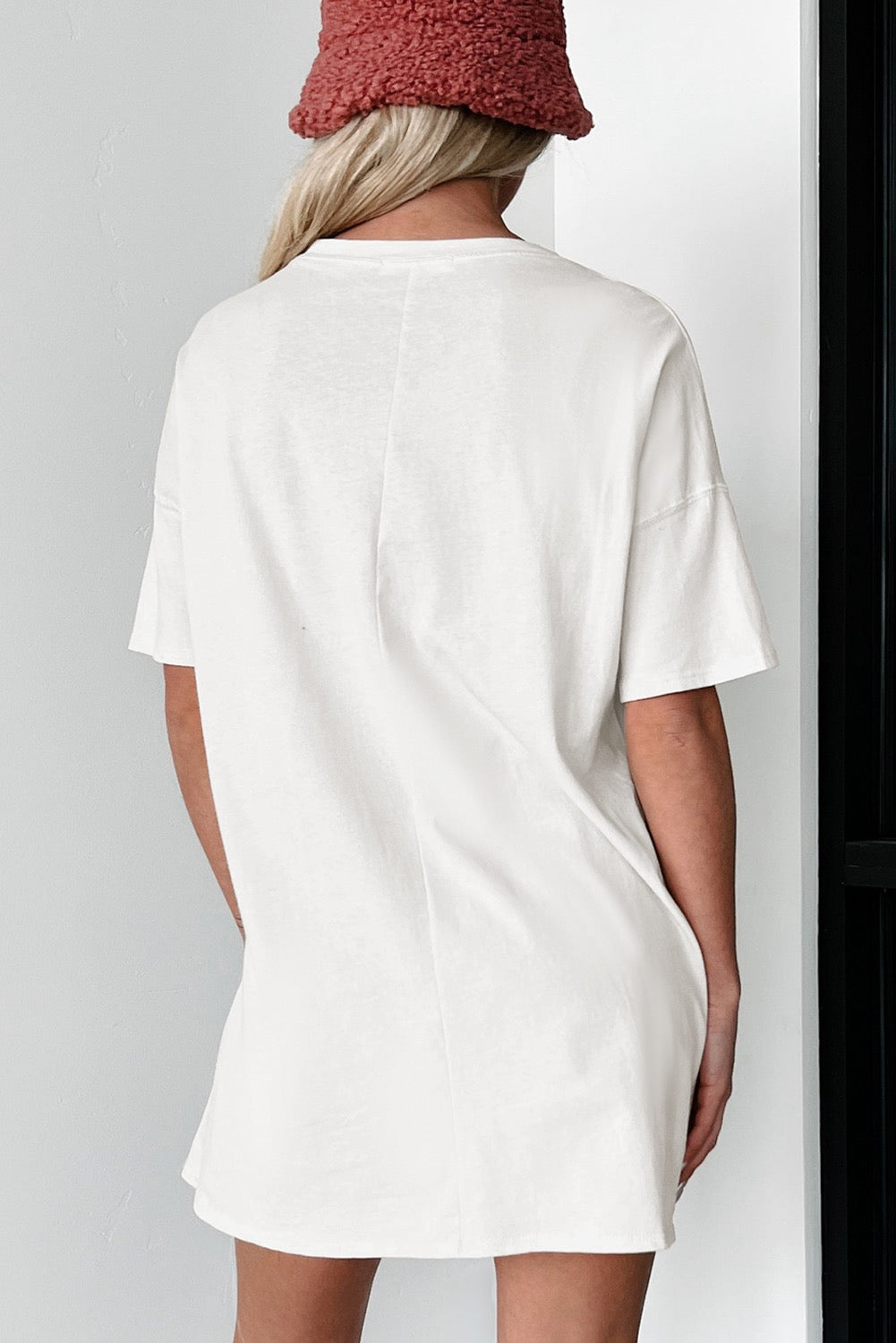 White Basic Tunic Tee