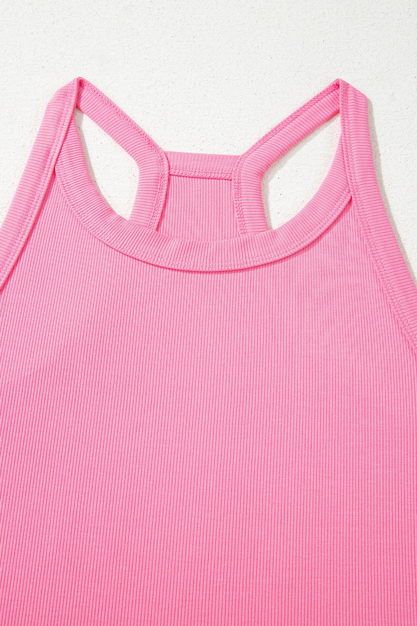 Pink Slim Tank Loose Fit Pant Set