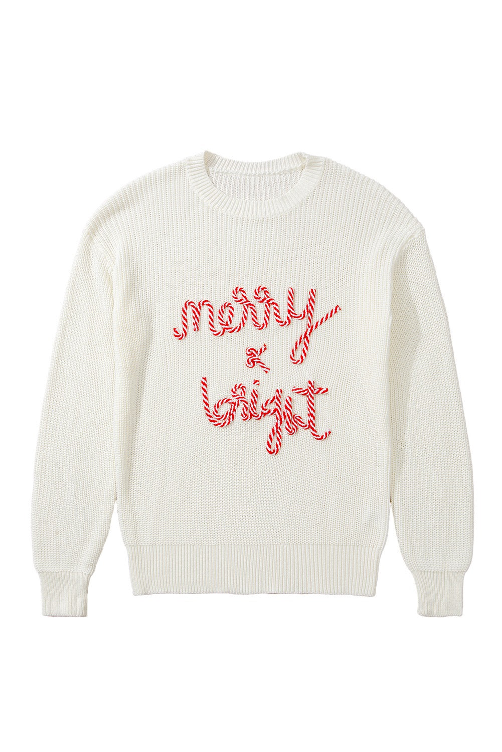 White Merry and Bright Sweater