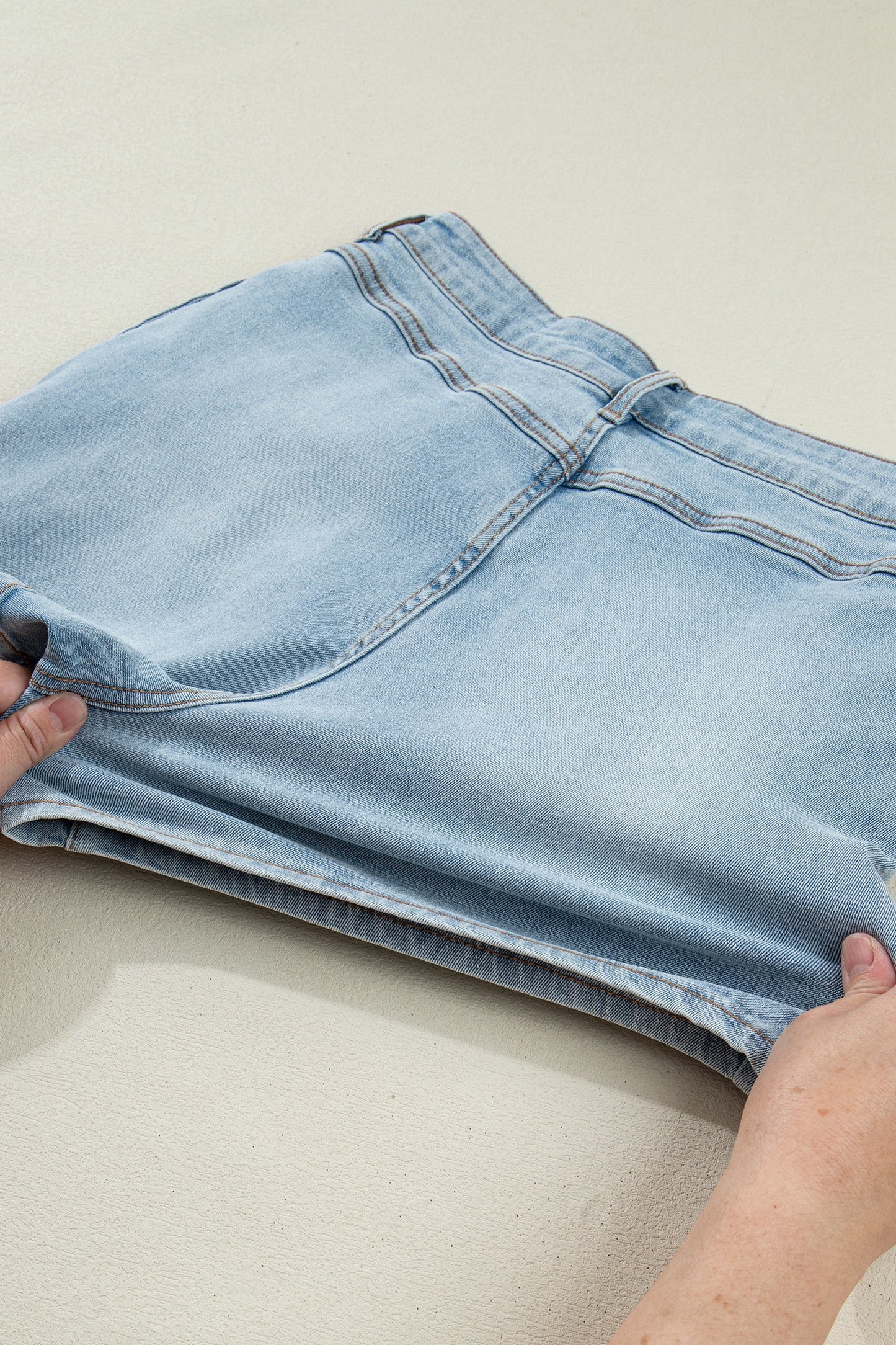 Bow Detail Denim Shorts