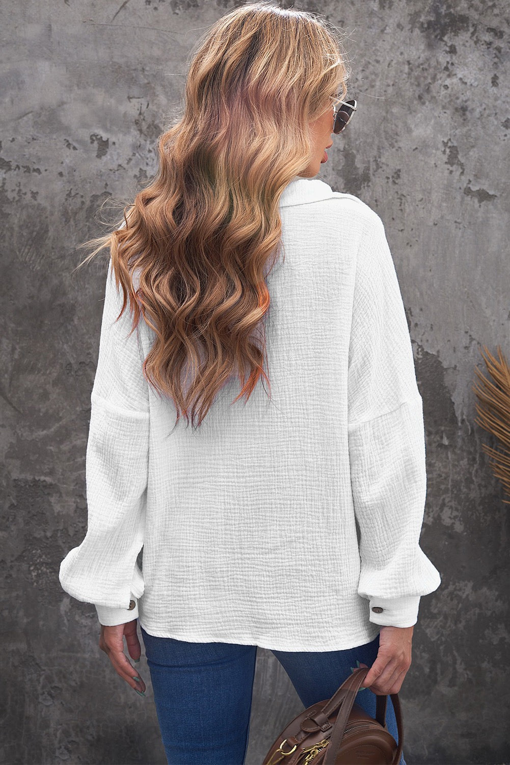 White Crinkled Shirt