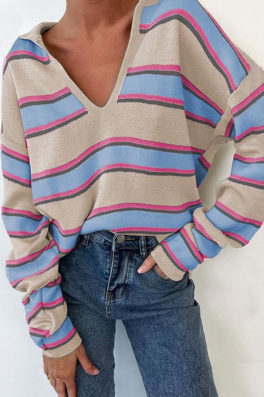 Apricot Stripe Sweater