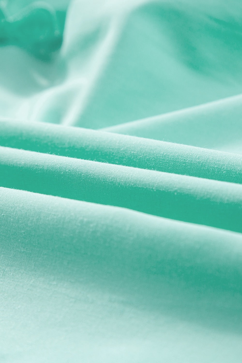 Mint Green Ric Rak Cap Sleeve Blouse