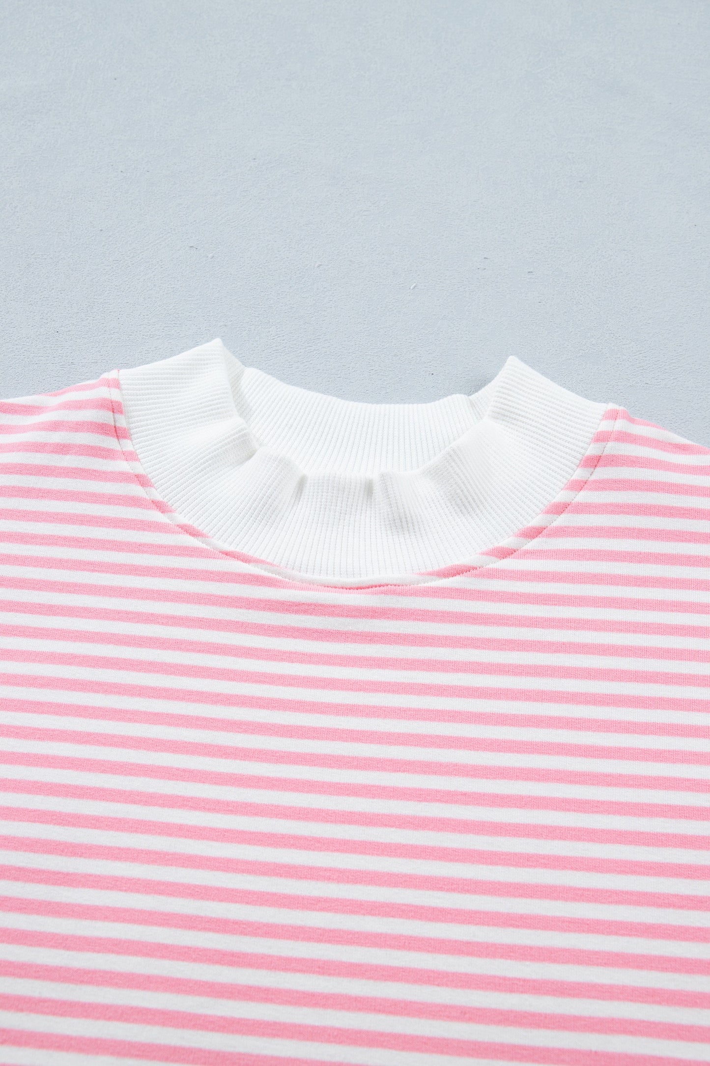 Pink Stripe Shorts Set