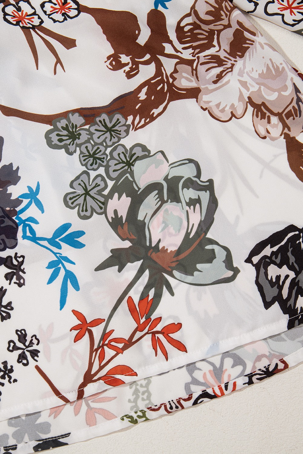 White Floral Top