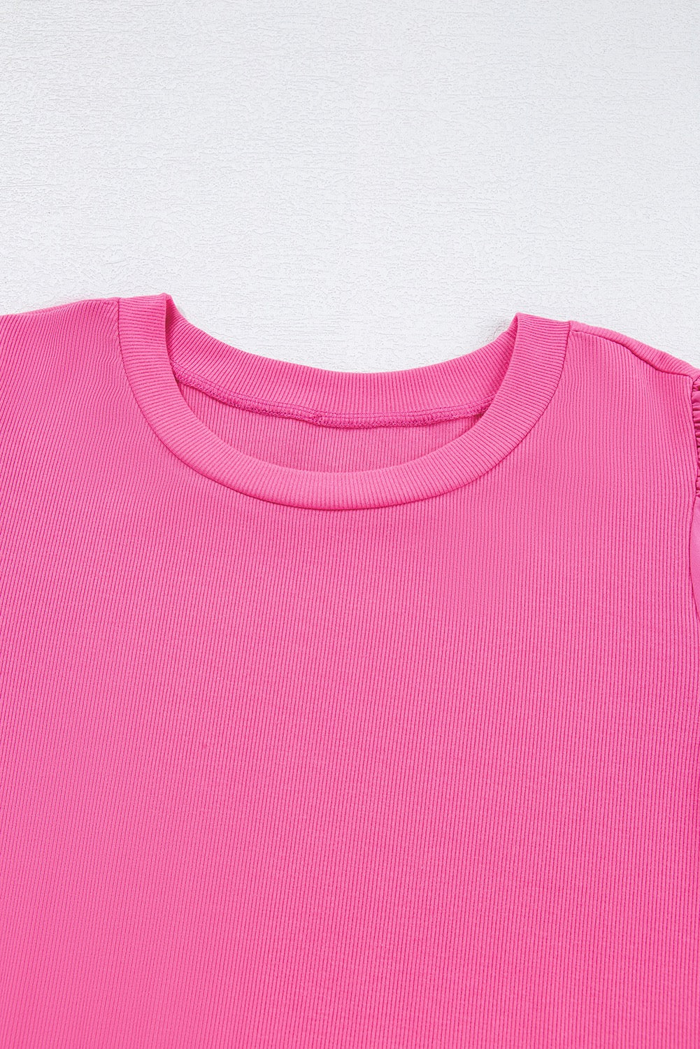 Pink Pearled Puff Sleeve Top