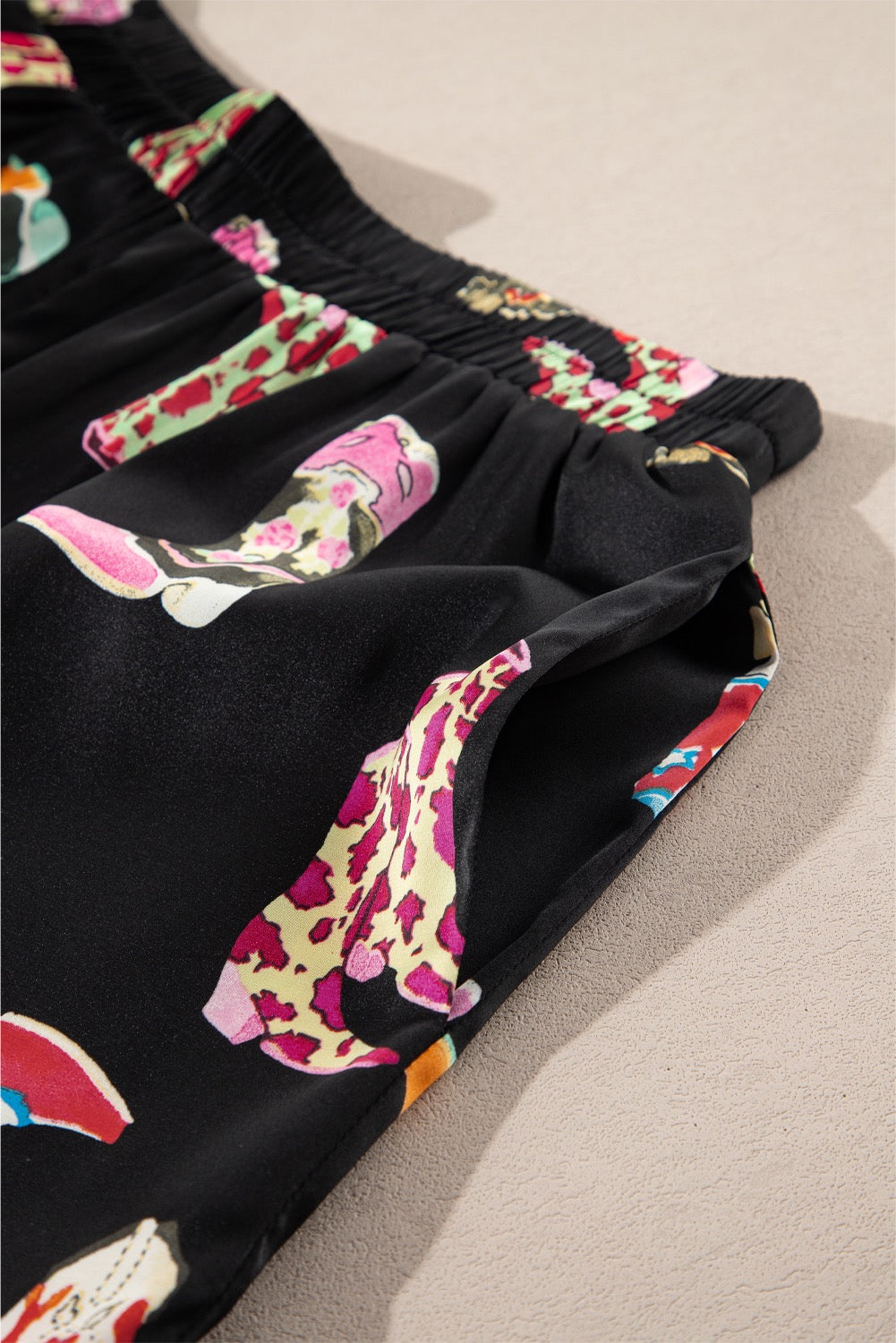 Black Western Boots PJ Set