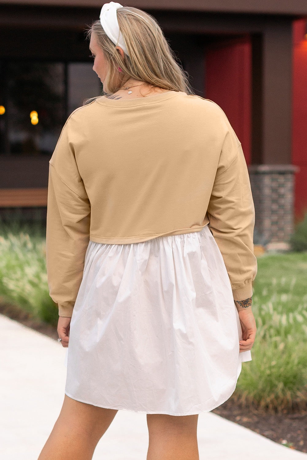 Apricot Ruffle Dress