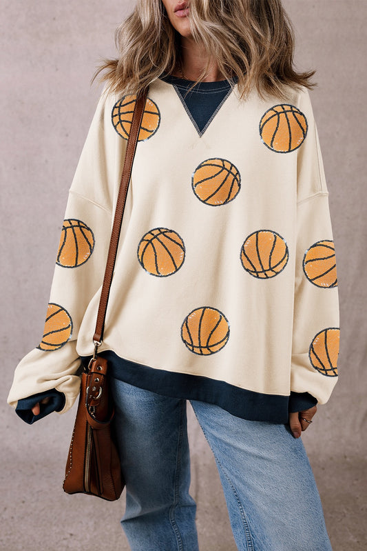 Basketball Sequined Sweatshirt