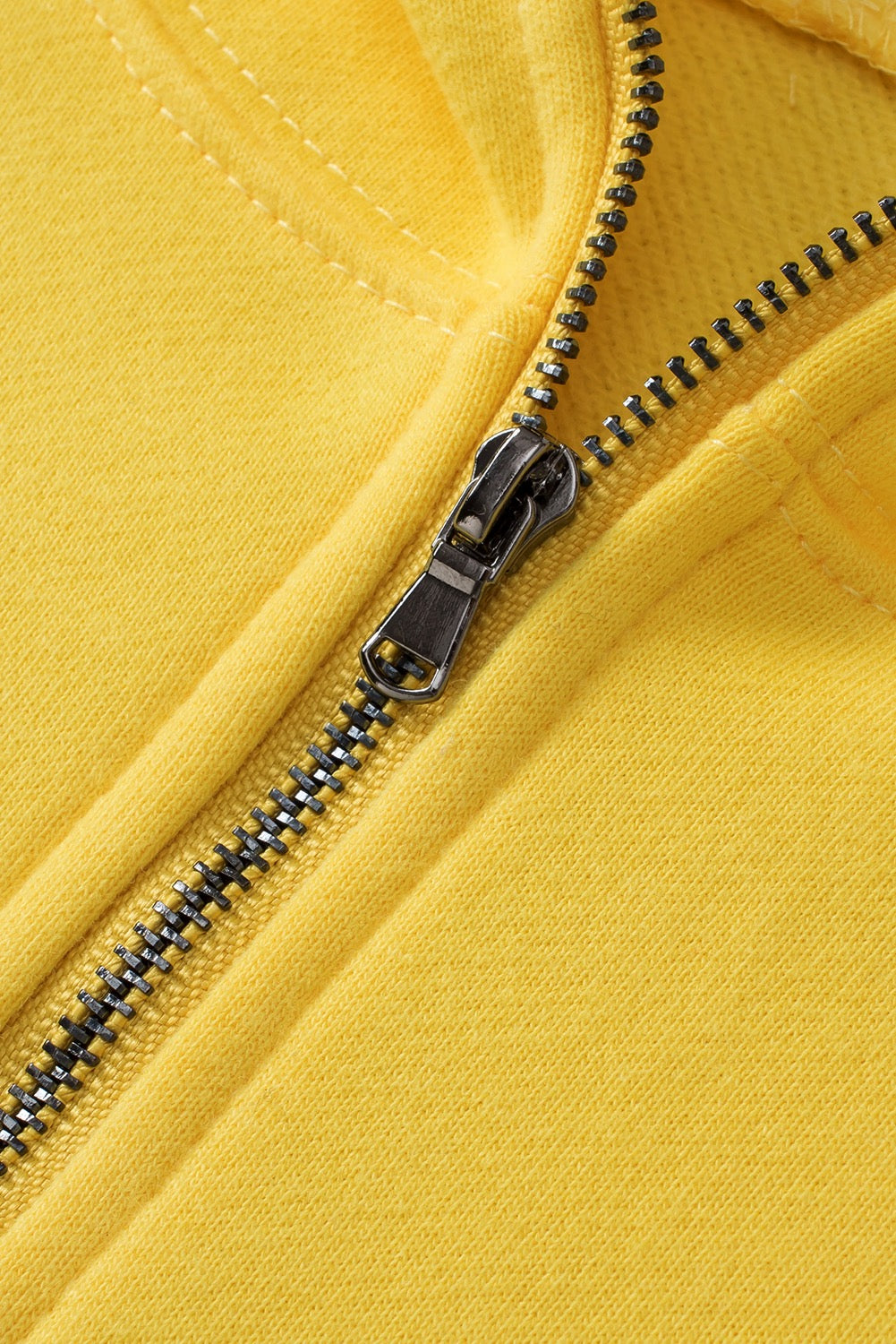 Yellow Zippered Hoodie