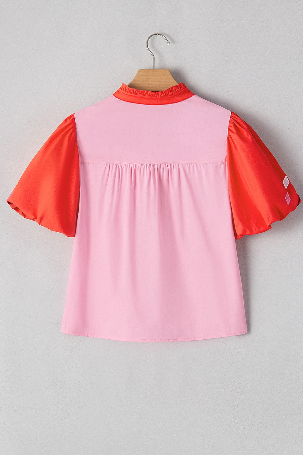 Pink Floral Babydoll Blouse