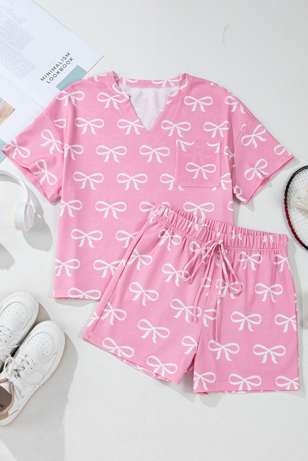 White Bow PJ set