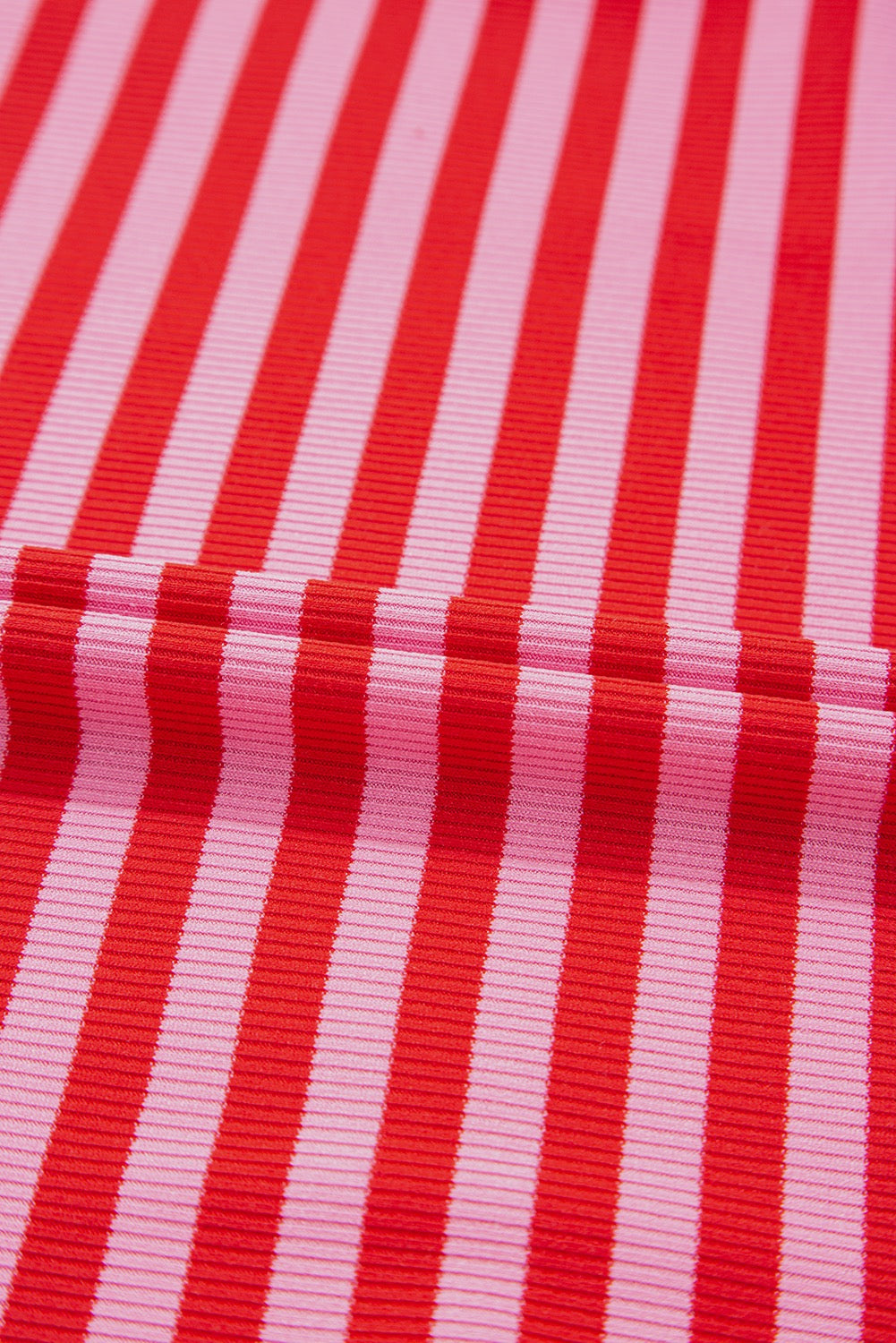 Red Stripe Cap Sleeve Tee