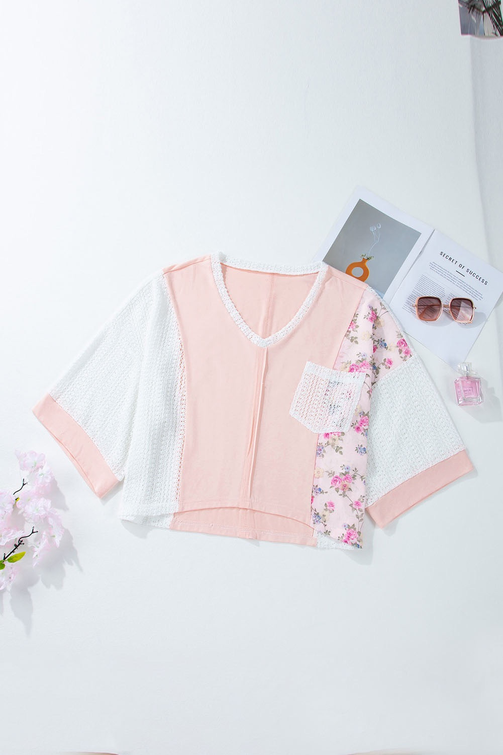 Flowy Pink Floral Top