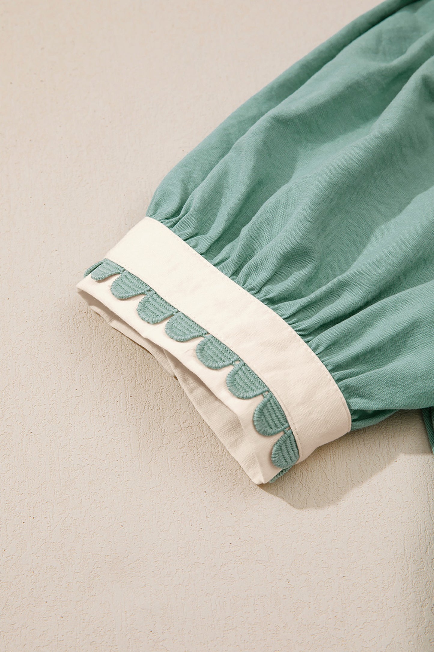 Green Scallop Dress