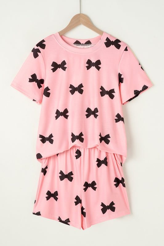 Pink Bow Lounge Set